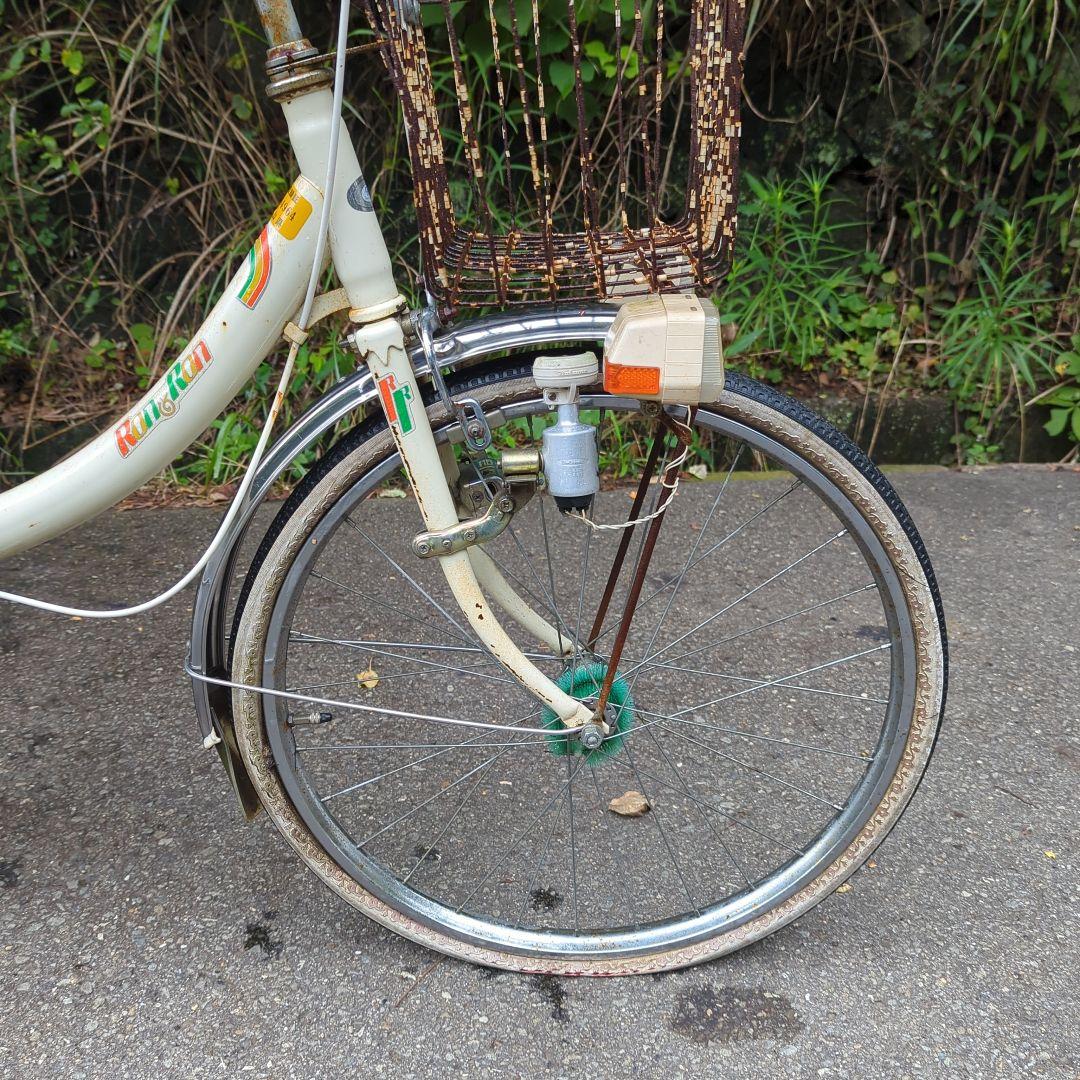 昭和レトロ　自転車　24インチ　ベース車　パンクあり　当時物マニア必見　送料別途