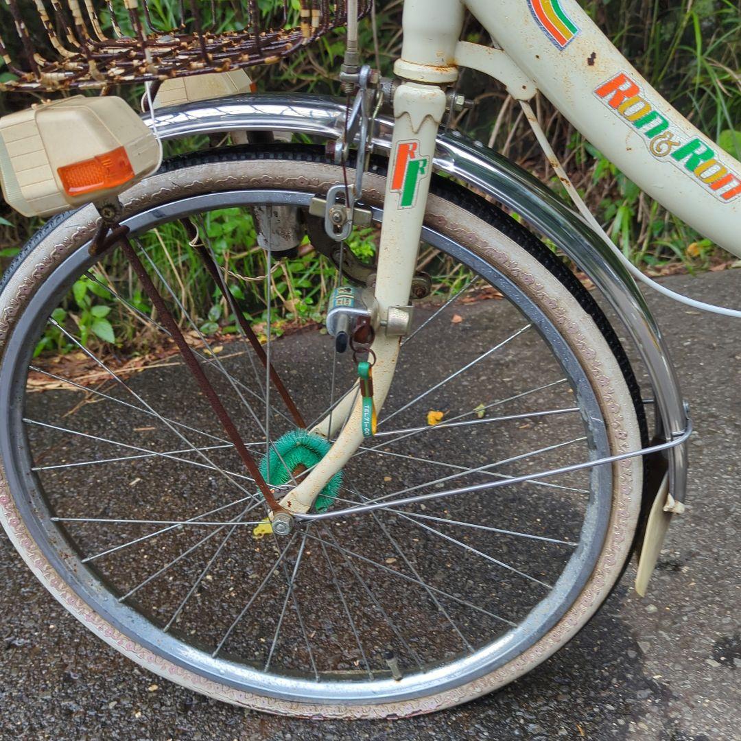 昭和レトロ　自転車　24インチ　ベース車　パンクあり　当時物マニア必見　送料別途