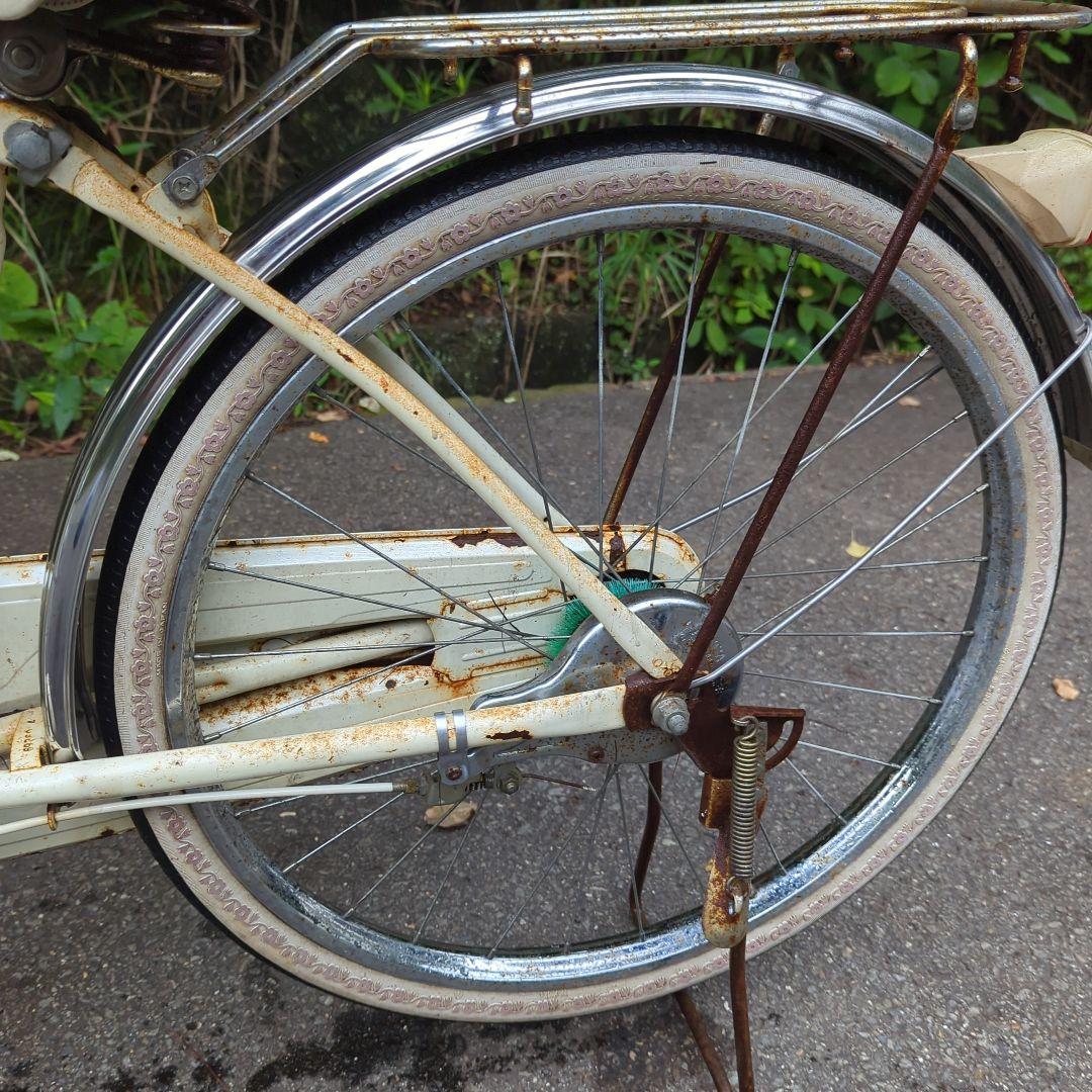 昭和レトロ　自転車　24インチ　ベース車　パンクあり　当時物マニア必見　送料別途