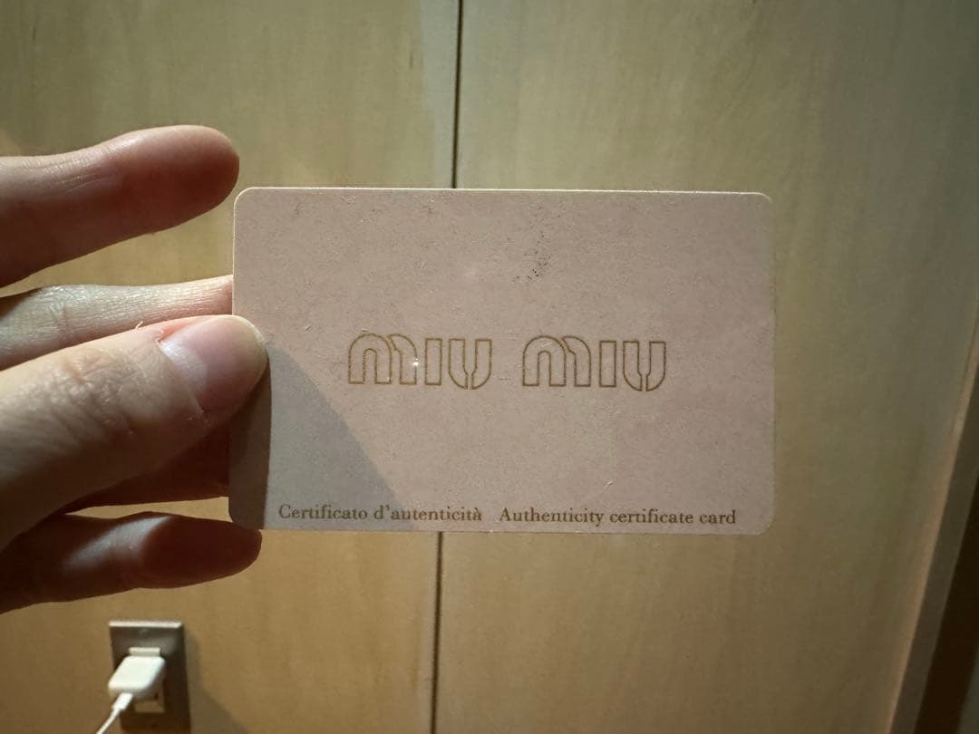 MIU MIU デニムプリーツハンドバッグ