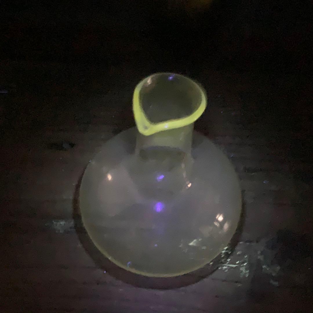 フラスコ形 ガラス 徳利 夏の酒器 鉛ガラス 古道具 酒器 アンティーク