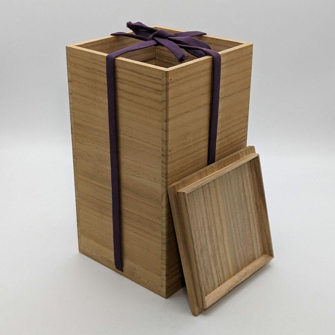 西川政美 備前焼 三角面取擂座花入 共箱共布栞 花器 花瓶 フラワーベース 置物