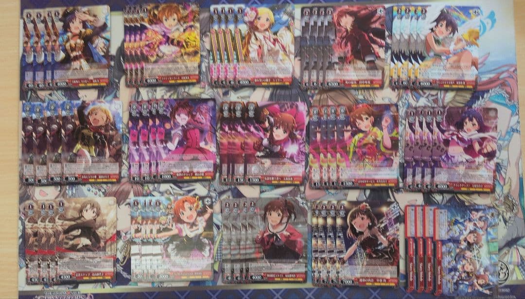 ヴァイスシュヴァルツ　アイドルマスターミリオンライブ　旧弾4コン+パーツセット