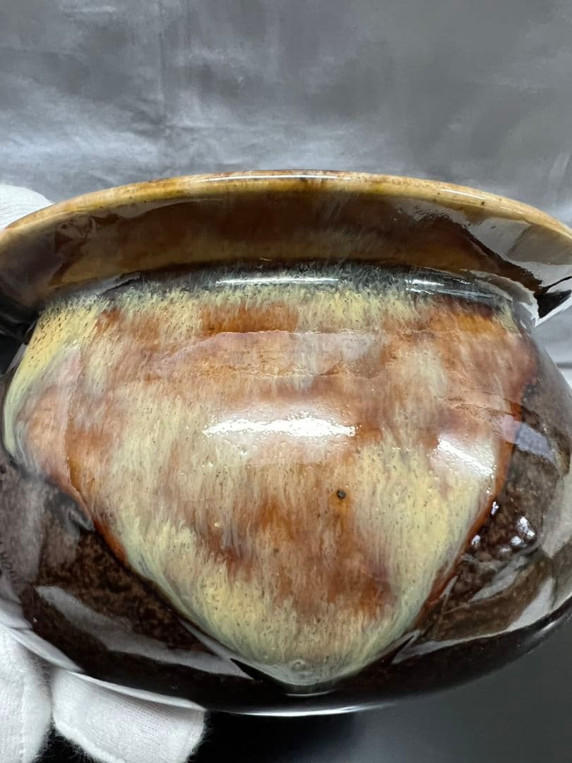 膳所焼 エフゴ建水 陽炎園(かげろうえん) 茶道具