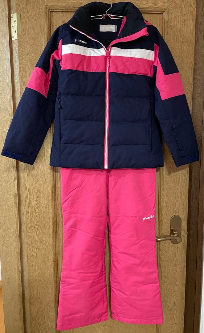 【phenix スキーウェアセット】140 サイズ調整可能　フード取り外せます
