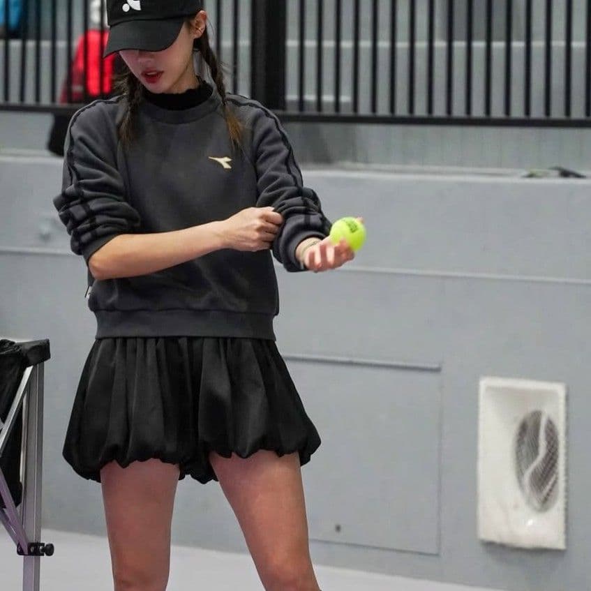 diadora ディアドラ バルーン ショートパンツ 黒 テニス スコート