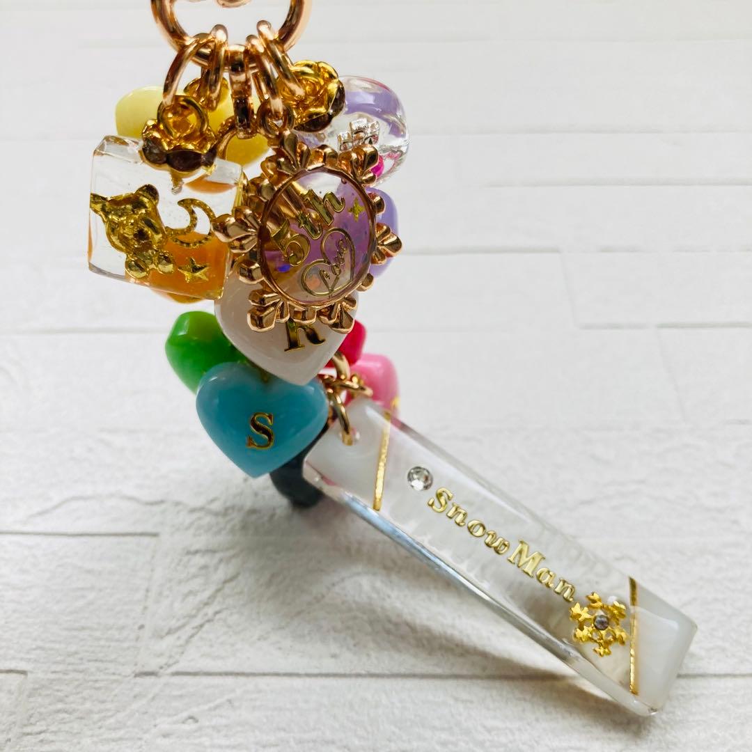 Lunaページ　Man名入れチャーム　レジンキーホルダー5点