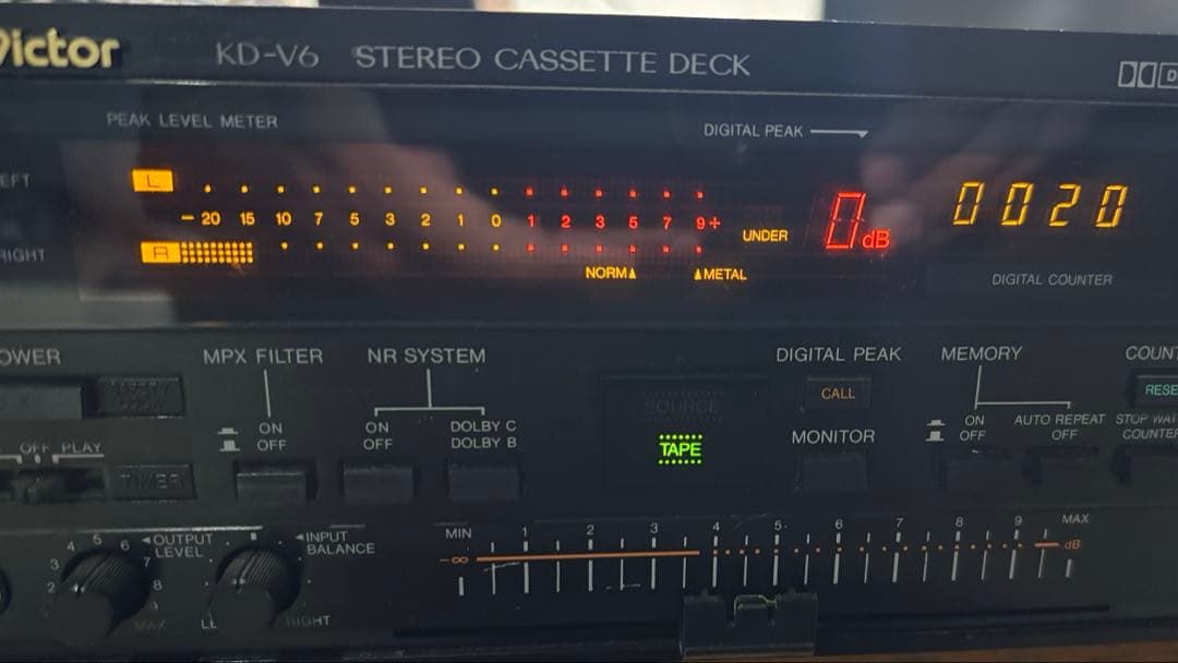 Victor　KD-V6 ステレオカセットデッキ 3ヘッド