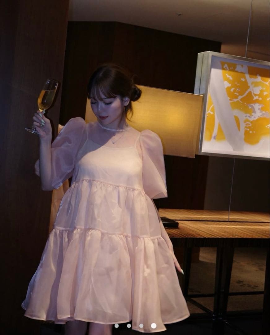 THE TOE Bellevue Dress ピンク