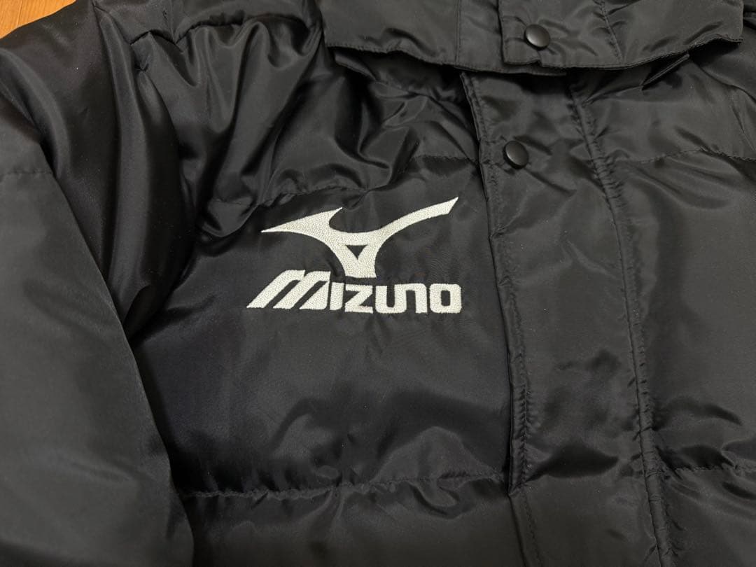 『美品』mizunoミズノ ダウンベンチコート 黒 サーマルプラス S