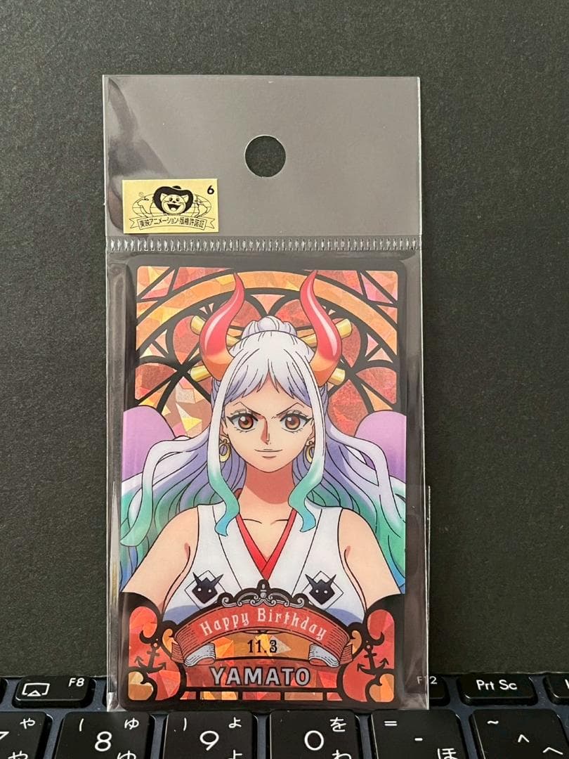 「ワンピース」ヤマト　バースデ缶バッジ、アクリルスタンド、ホログラムプレート