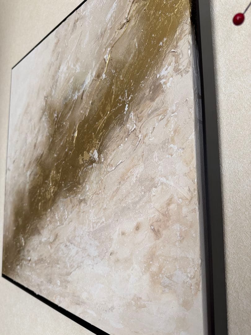 原画/額装済み/和風/禅/絵画/アート/抽象画/モダン/ホテル/ゴールド