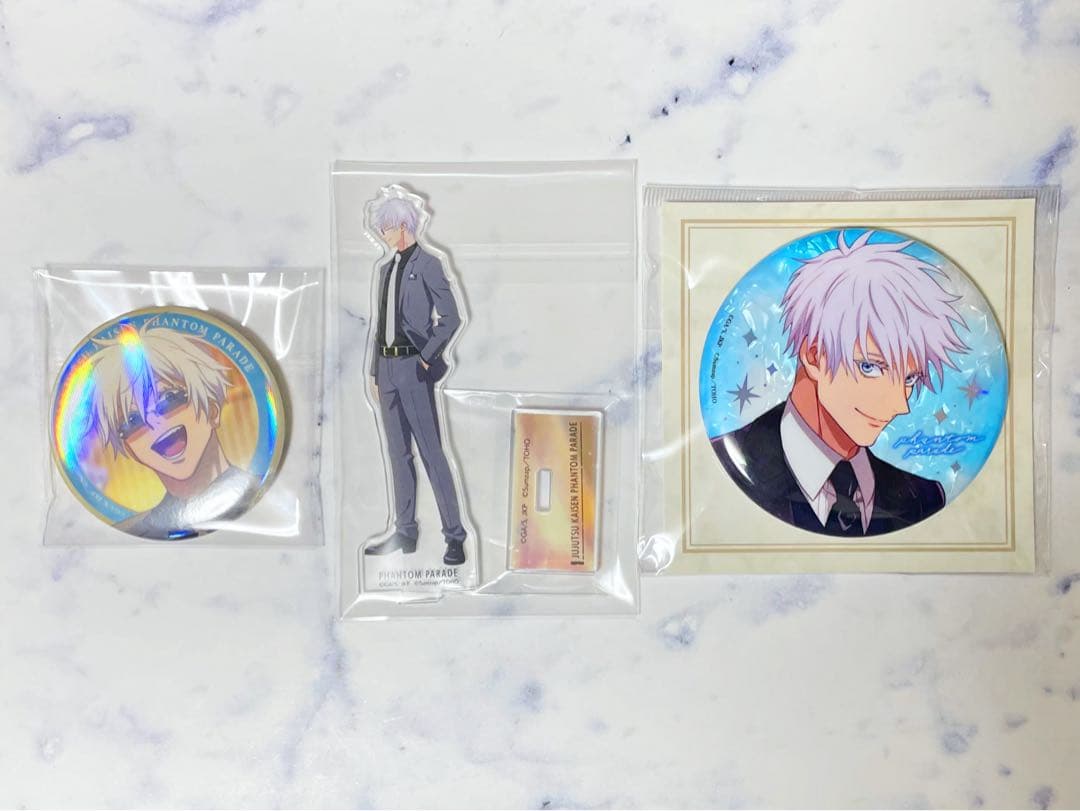 呪術廻戦 ファンパレ　2ndアニバーサリー　缶バッジ　アクリルスタンド　五条悟