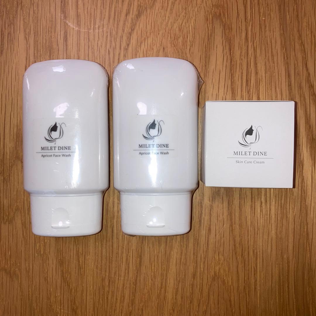 ミレディーヌ　アプリコットフェイスウォッシュ、スキンケアクリーム