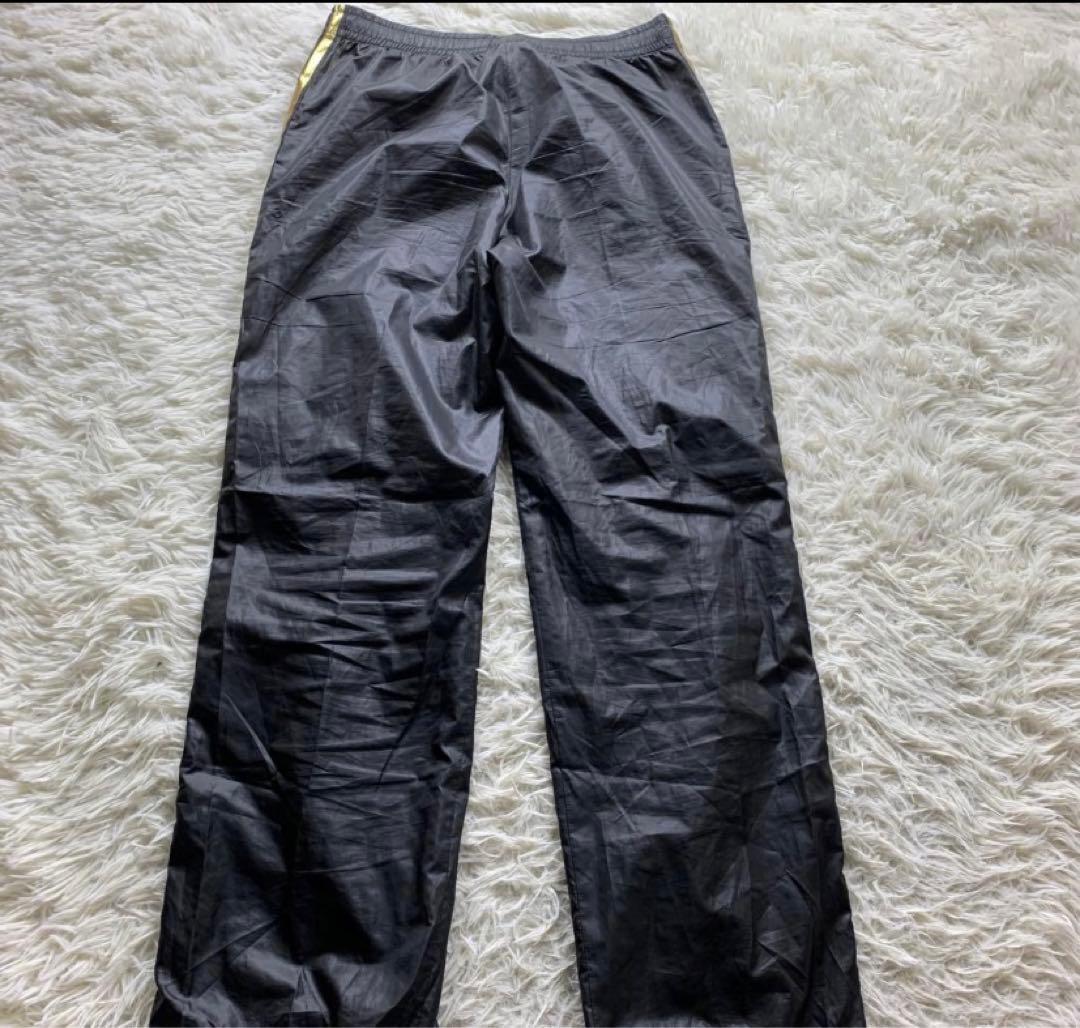 極美品■adidas スポーツウェア セットアップ 黒 金 トレフォイル L