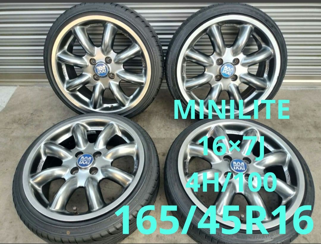 ミニライト 16×7J 4H/100 +48 165/45R16 軽仕様