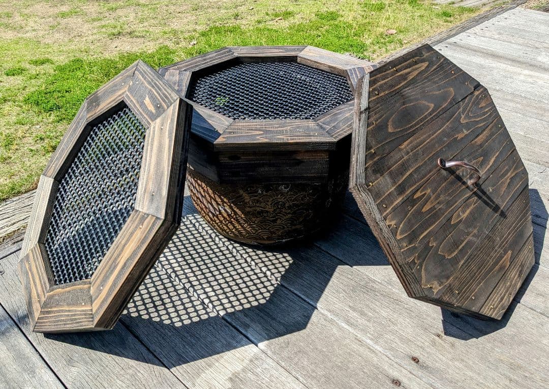 睡蓮鉢木枠カバー　50cmタイプ