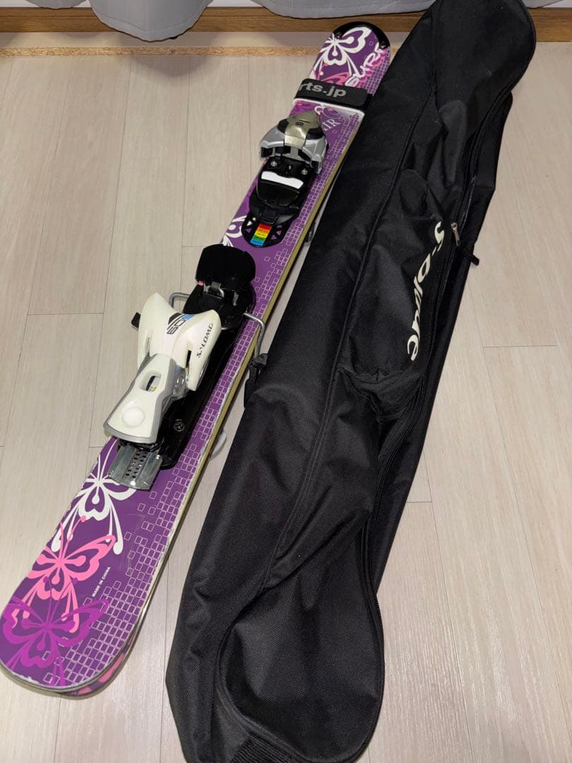 し*る様 SALOMON ショートスキー板　バインディング付き　大人用　100c