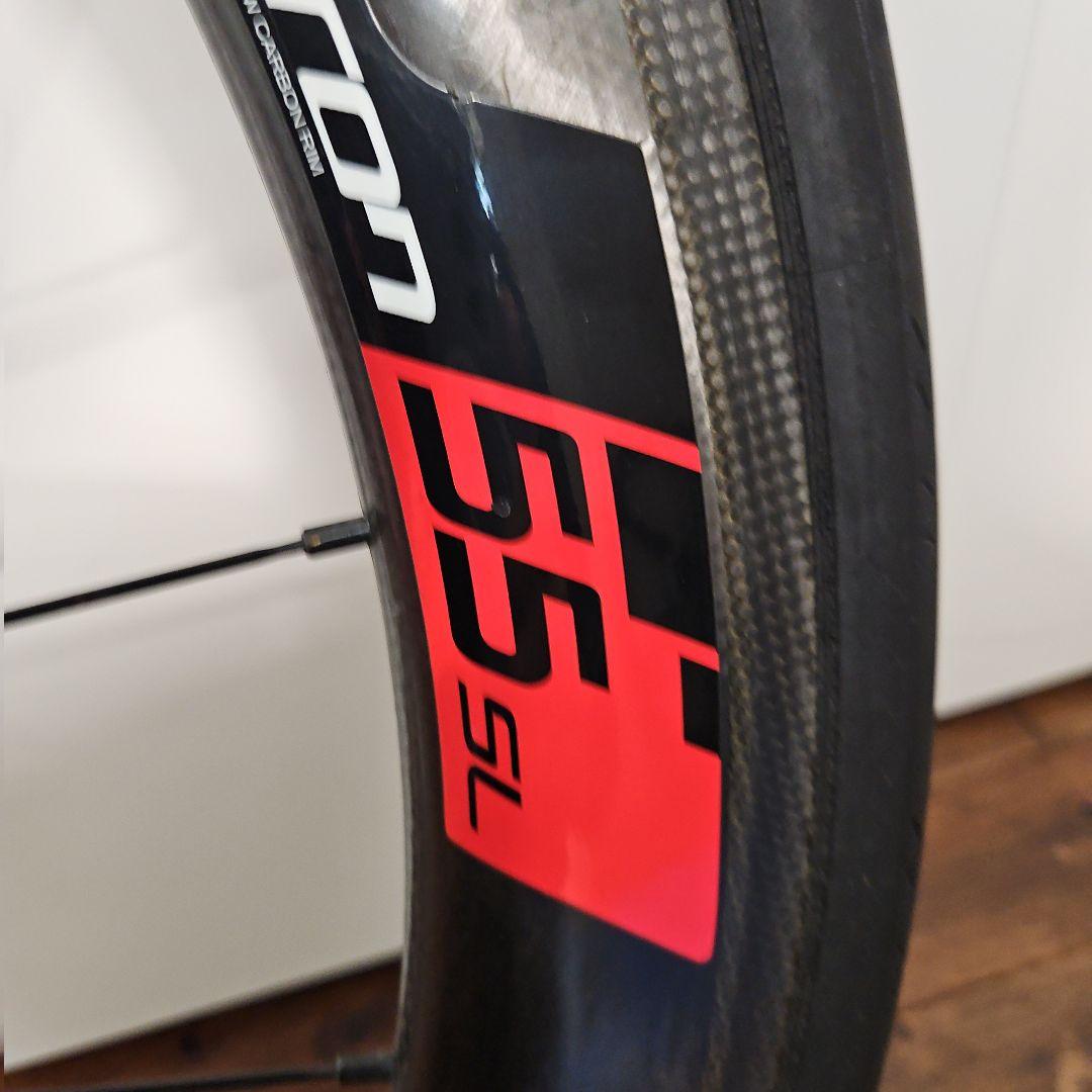 Vision metron55SLリムブレーキ用クリンチャーカーボンホイール前後