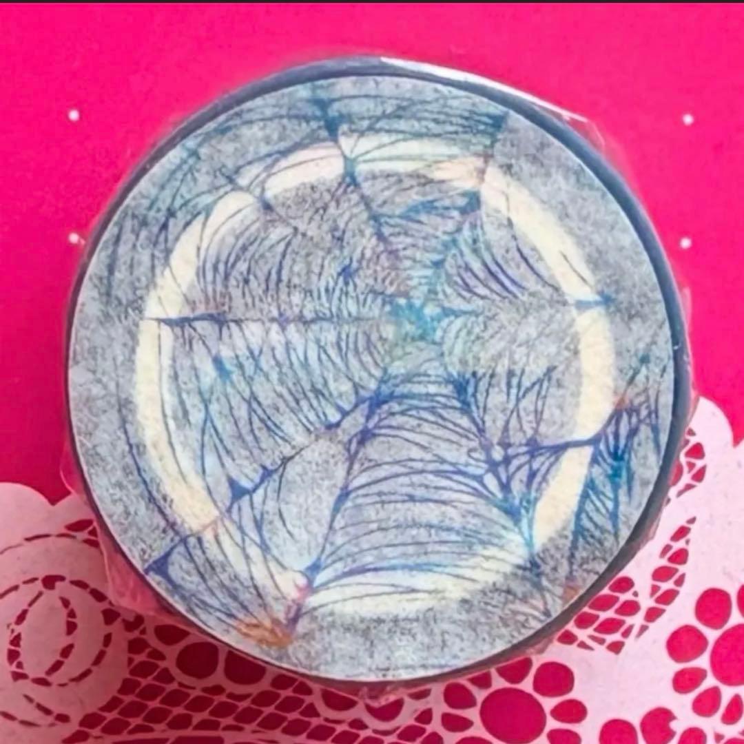 純烫镭射银 5cm×5.1m 蜘蛛网　海外マスキングテープ　蜘蛛の巣　クモの巣