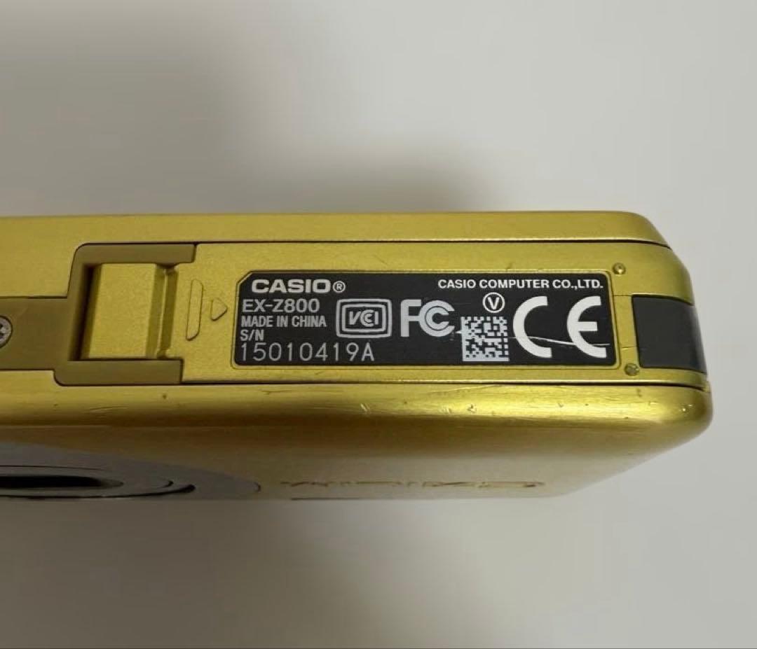 【動作確認済み】CASIO EXILIM EX-Z800 イエロー