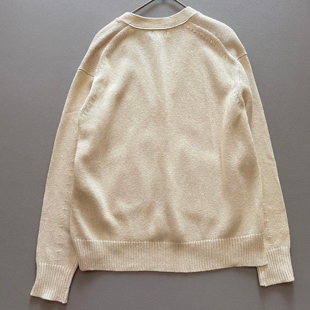 M-L相当【POLO】ラルフローレン カーディガン 長袖 シルク 絹100％ S