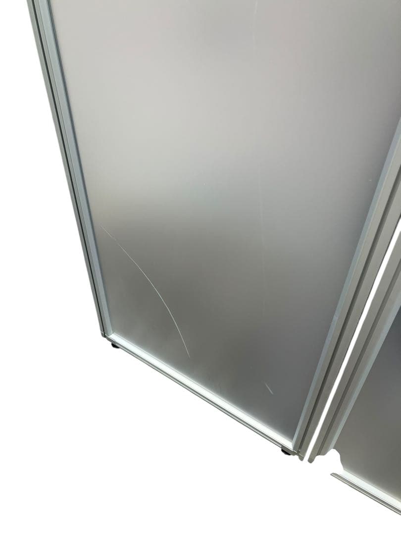 【美品】パーテーション 2枚セット アルミ オフィス 衝立 間仕切り 什器