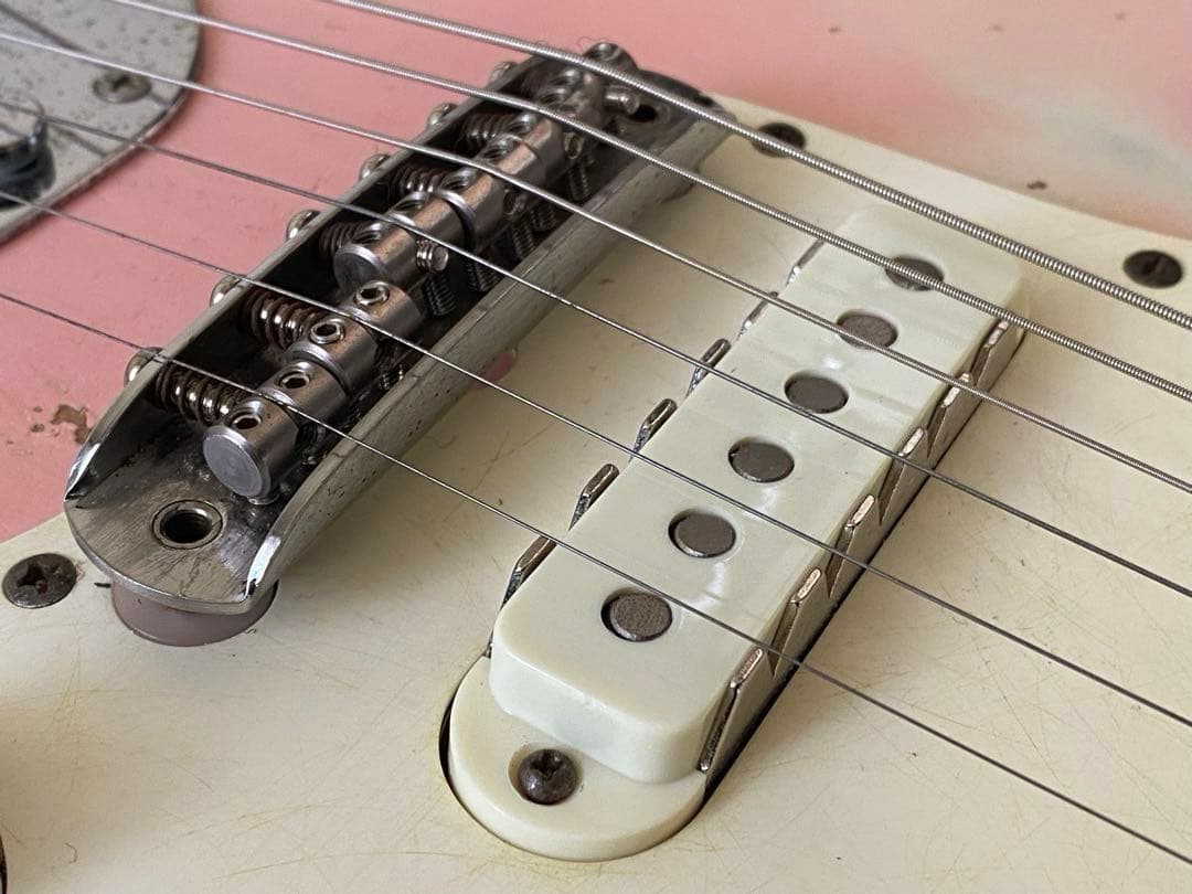 fenderJapanJAGUAR フジゲン シェルピンク M/HレリックMOD