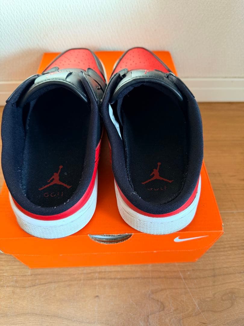 【美品】ナイキ エア ジョーダン 1 ミュール ゴルフ \"ブレッド\" 27cm