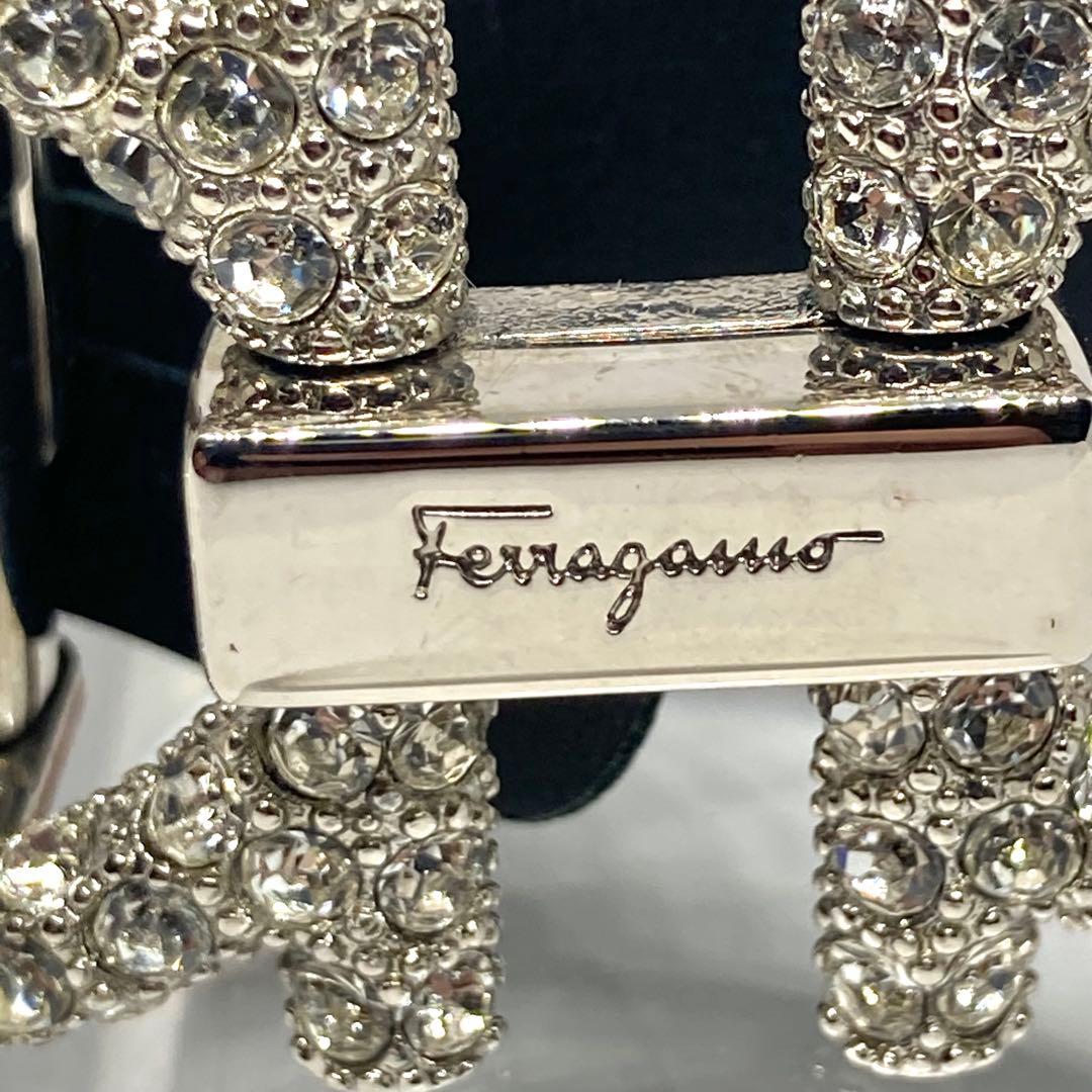 Salvatore Ferragamo ダブルガンチーニ ラインストーン ベルト