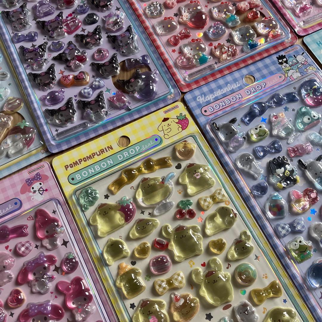 [国内正規品]サンリオ ボンボンドロップシール 8点セット