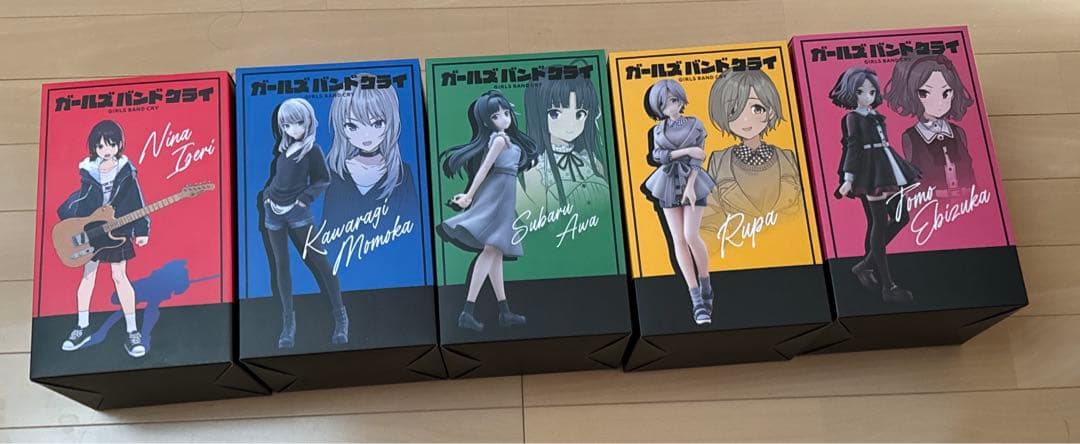 ガールズバンドクライ ノンスケールフィギュア 5体 セット 未開封品
