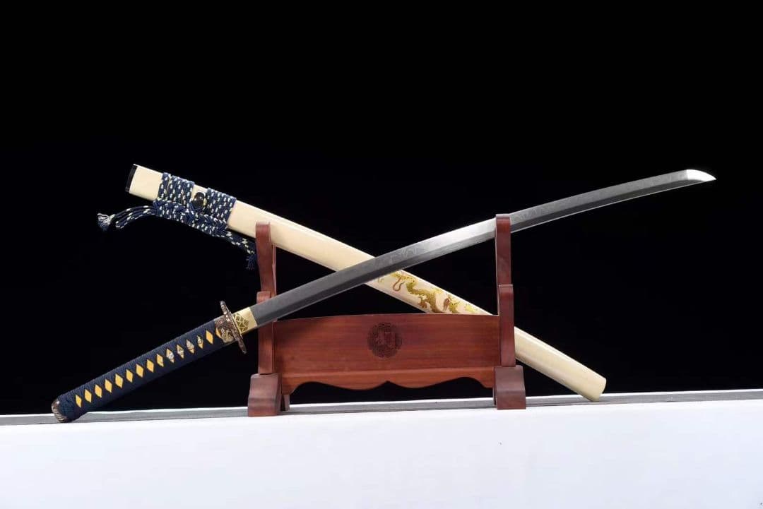 特価焼刃木の葉紋『シンロン侍』 武具　刀装具　日本刀　模造刀 居合刀