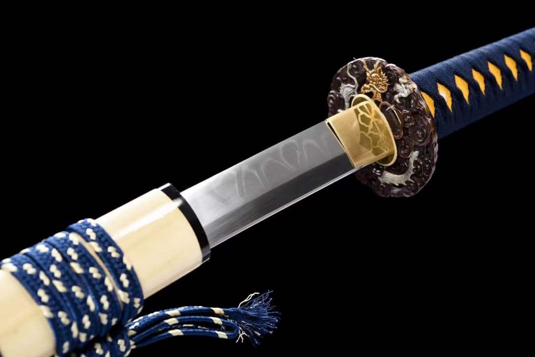 特価焼刃木の葉紋『シンロン侍』 武具　刀装具　日本刀　模造刀 居合刀