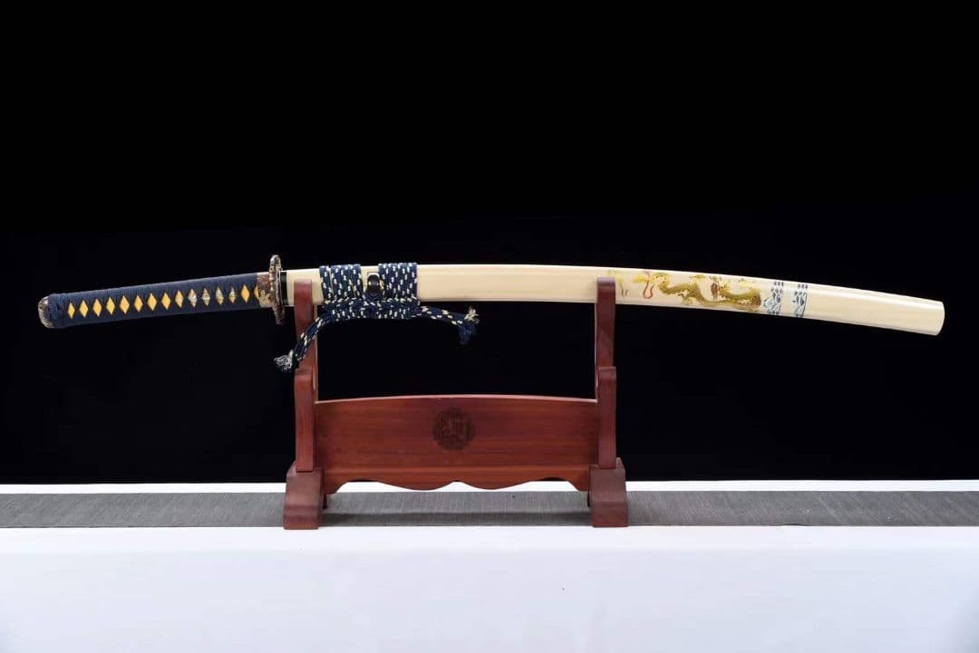 特価焼刃木の葉紋『シンロン侍』 武具　刀装具　日本刀　模造刀 居合刀