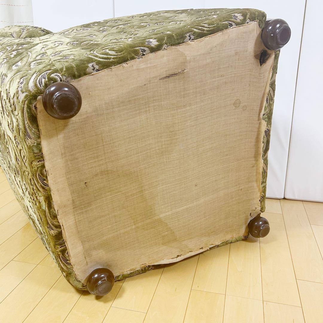 オールドカリモク　金華山　1人ソファ　グリーン　カリモク　karimoku