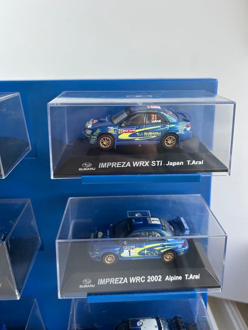 9/30迄　ディスプレイ付ミニカーCM’s 1/64 スバルインプレッサ9台