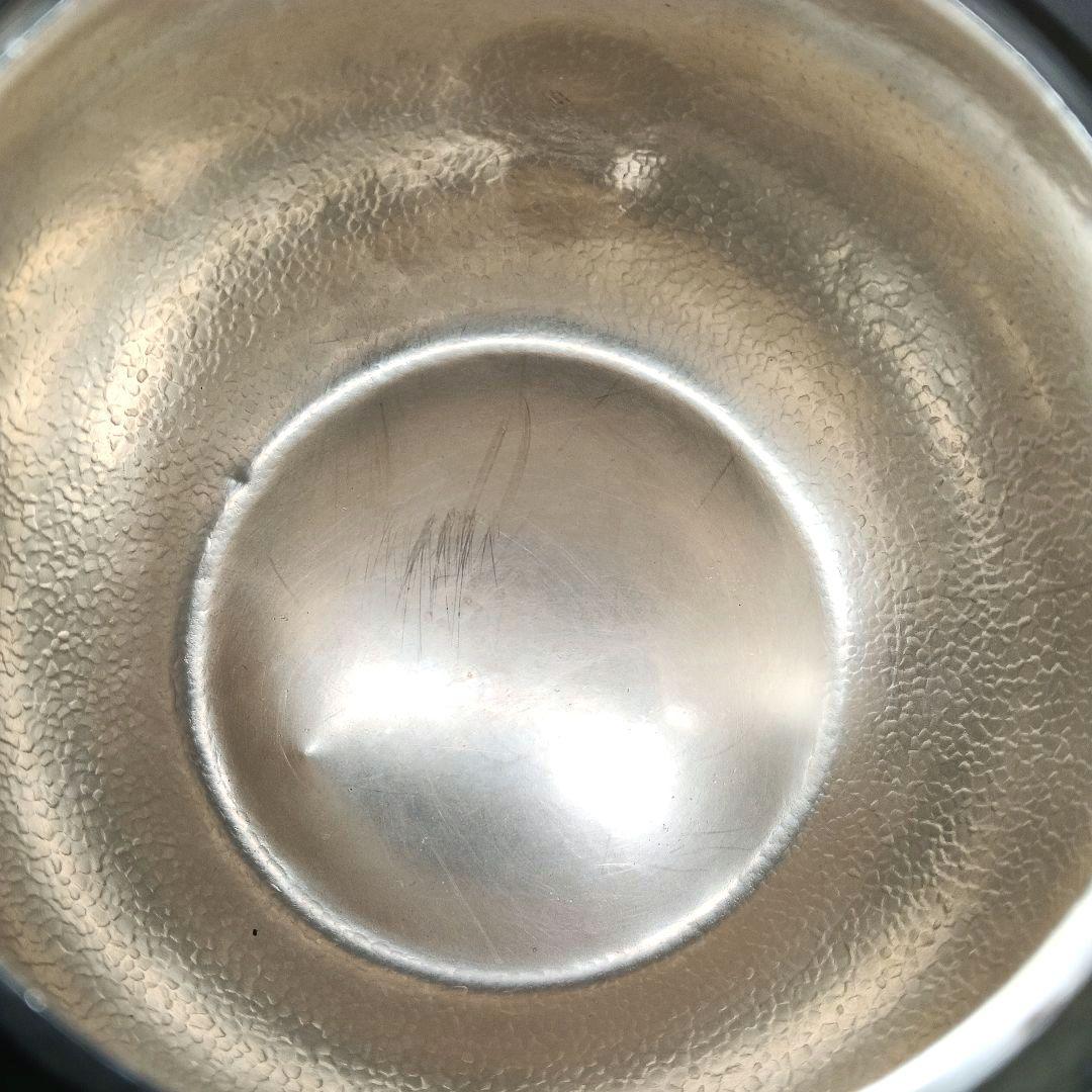 専用 名品 秦蔵六 蔵六居造 槌目 純銀瓶 鉄提手 湯沸 在銘 骨董 621g