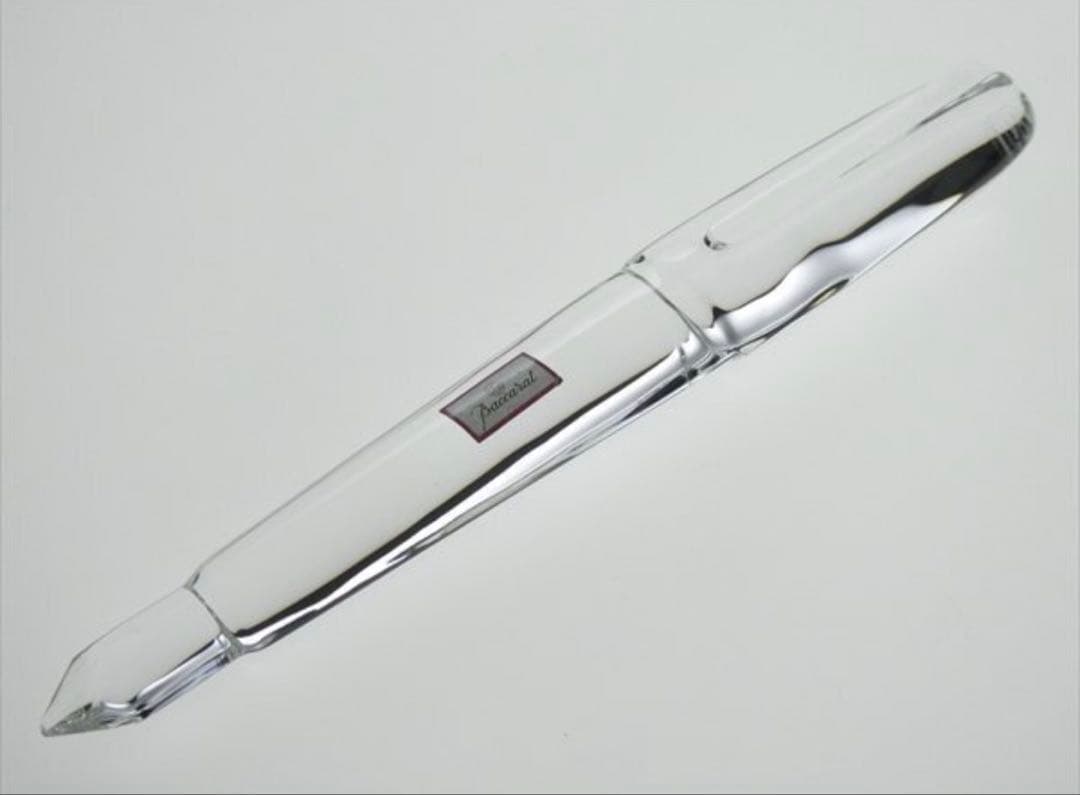 希少！バカラ クリスタル Baccarat 万年筆型 ペーパーウェイト オブジェ