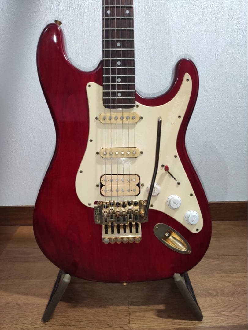 レッド エレキギター シングルコイル