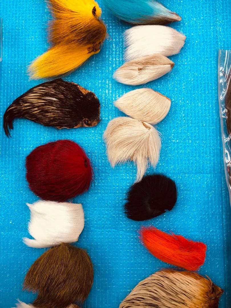 Fly fishing マテリアル 素材 タイイング　針　羽