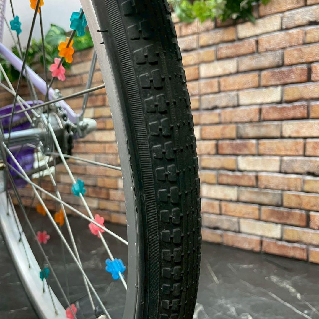【98】子供用自転車 子供車 ブリヂストン ECOPAL パープル 22インチ