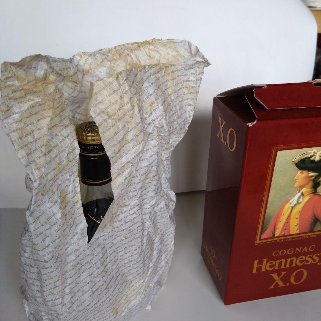 ヘネシーXO Hennessy 金キャップ 未開封 箱 内袋 有