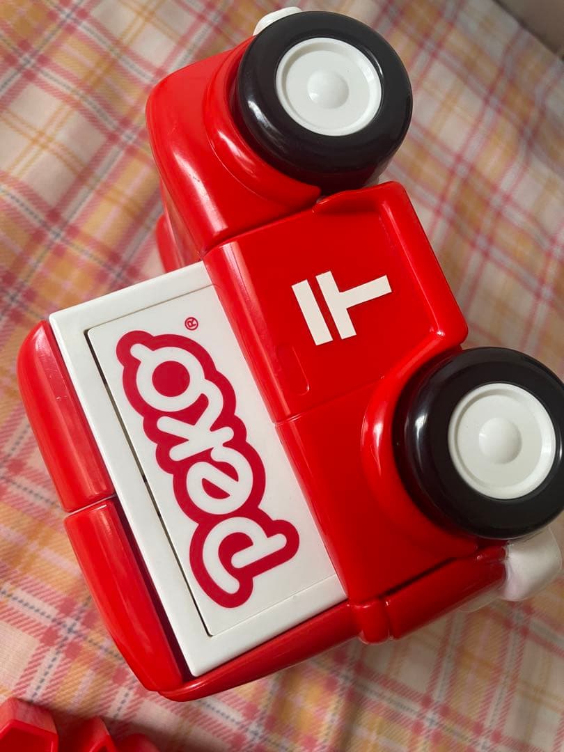 ペコちゃん　ポコちゃん　不二屋　車　型はめ　パズル　ミニカー　レトロ　貴重品