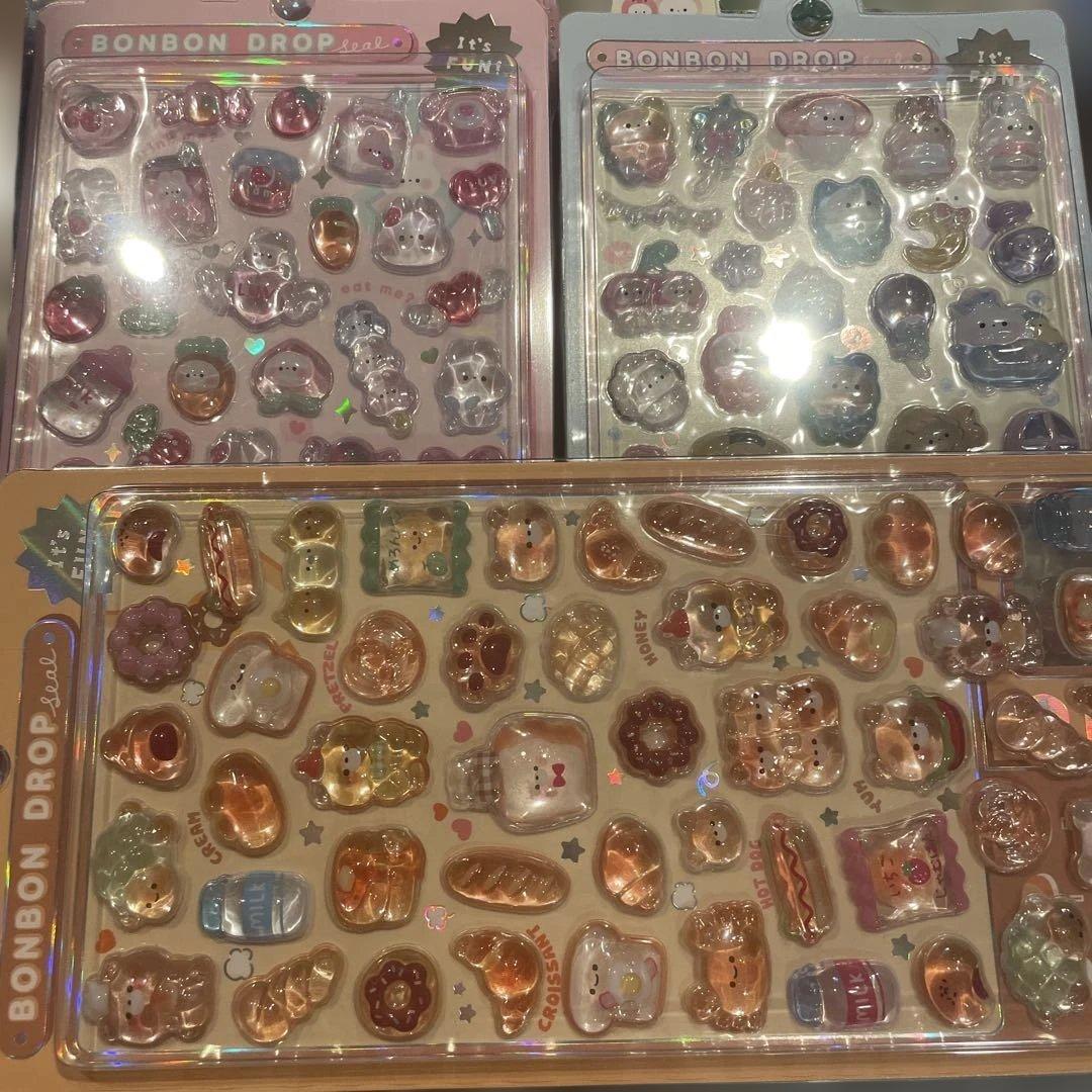 オリジナル　ボンボンドロップシール　9枚セット　クーリア