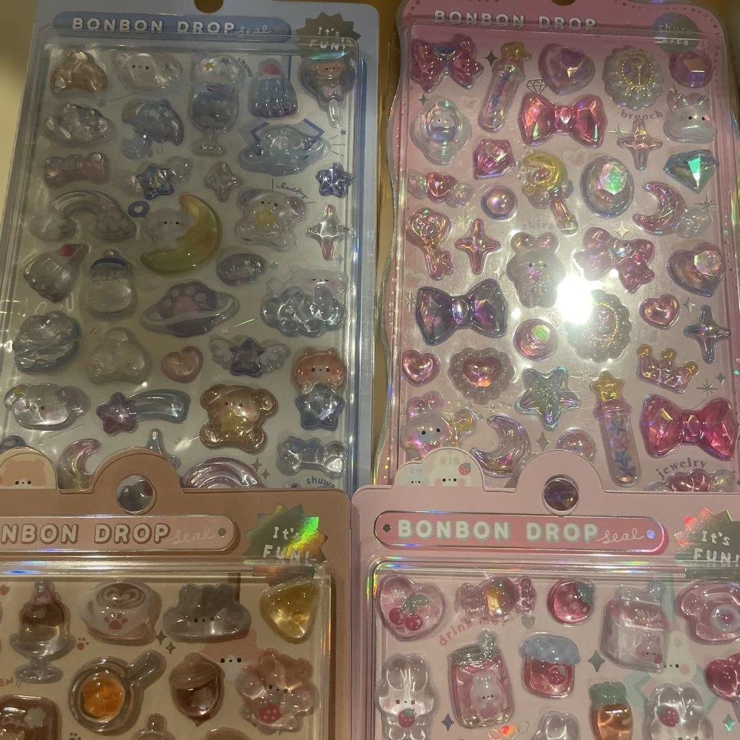 オリジナル　ボンボンドロップシール　9枚セット　クーリア