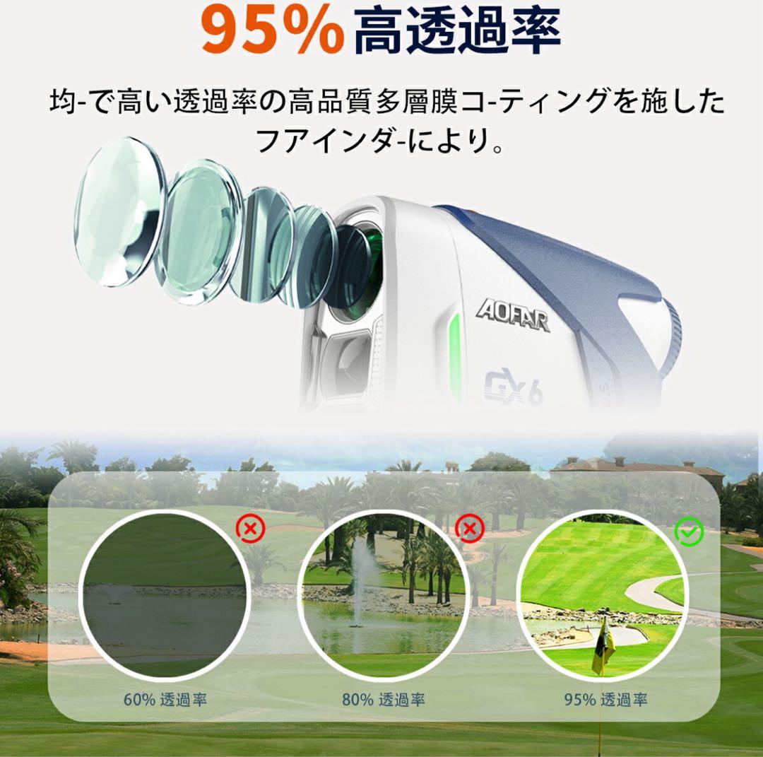 ゴルフ 距離計 0.02秒 レーザー 距離計 141g超軽量 小型 手ブレ補正