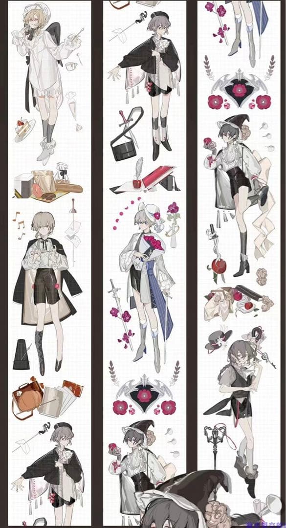 人物マステ　13本　まとめ売り