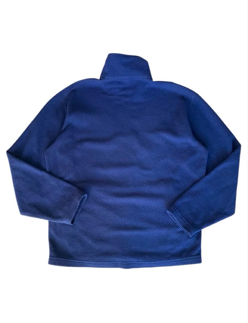 USA製 パタゴニア フルジップ フリース　 ネイビー　刺繍ロゴ