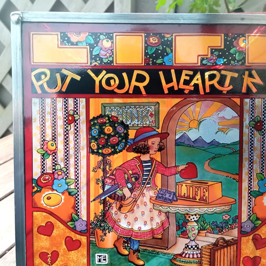 メアリー・エンゲルブライト ステンドグラス ハート グラスマスターズ社